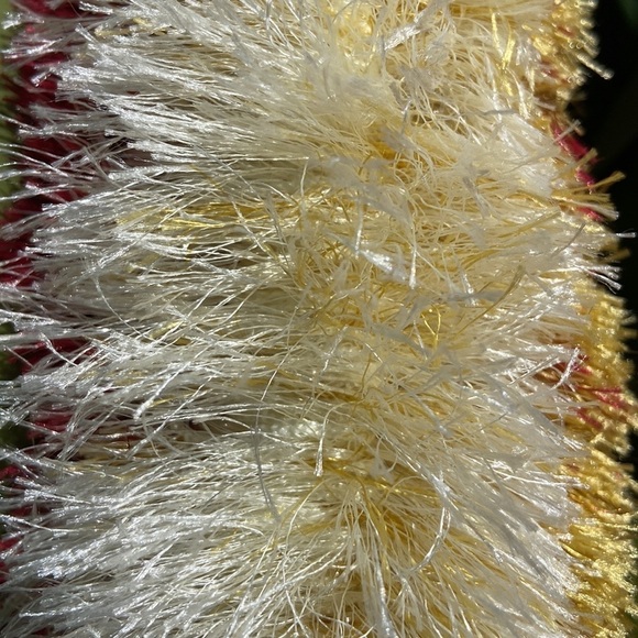 Hand Made Red/Cream/Gold Eyelash Yarn Lei Class of 2023 Graduation Celebration - Picture 5 of 15